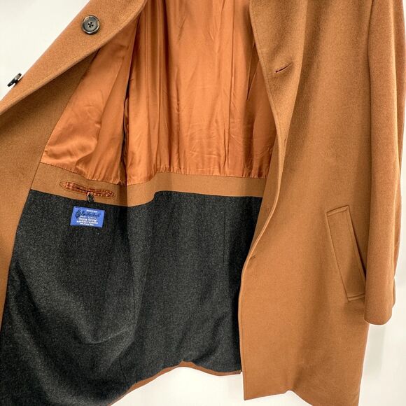 Loro Piana John W Nordstrom Mens Storm System Wool Overcoat 40R Brown Italian - Picture 6 of 9